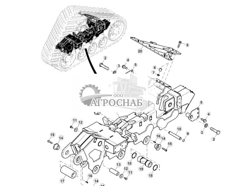 Главная рама, гусеница, левая сторона - ST832871 336.jpg